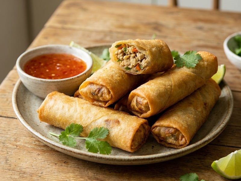 Spring Rolls with Poultry Meat