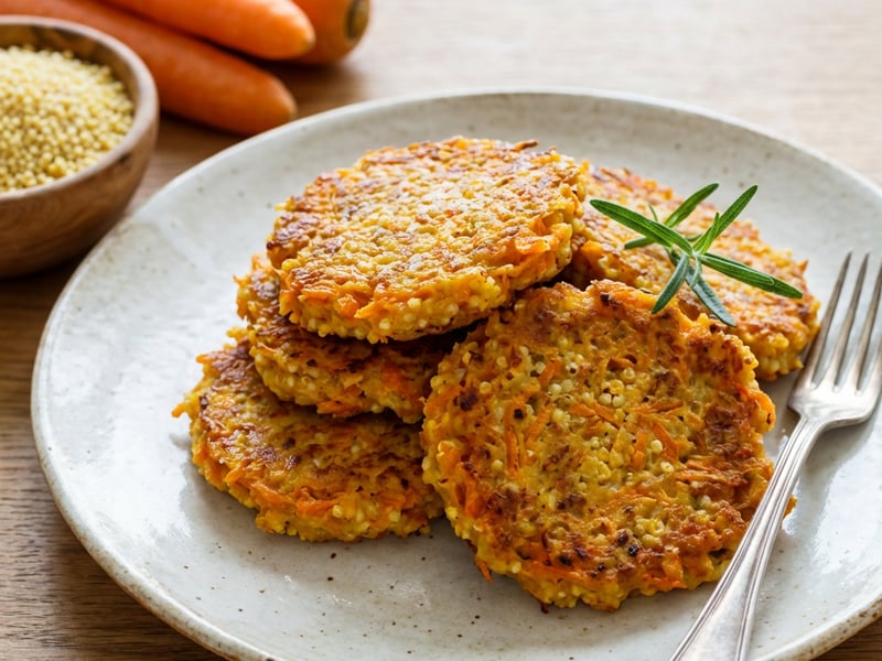 Carrot and Millet Patties