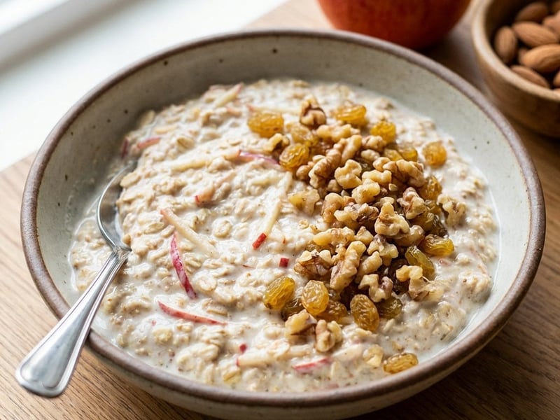 Bircher Muesli clasic | Mic dejun sănătos și hrănitor