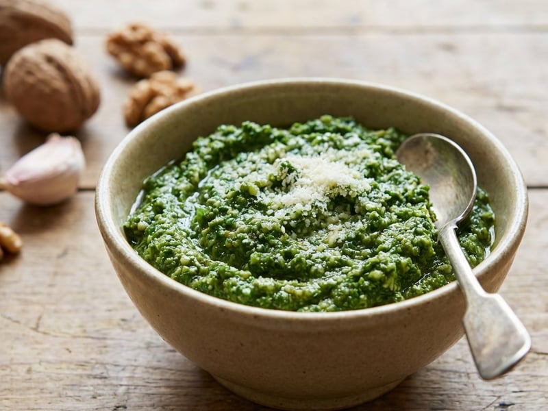 Pesto din frunze de legume (Zero Waste)