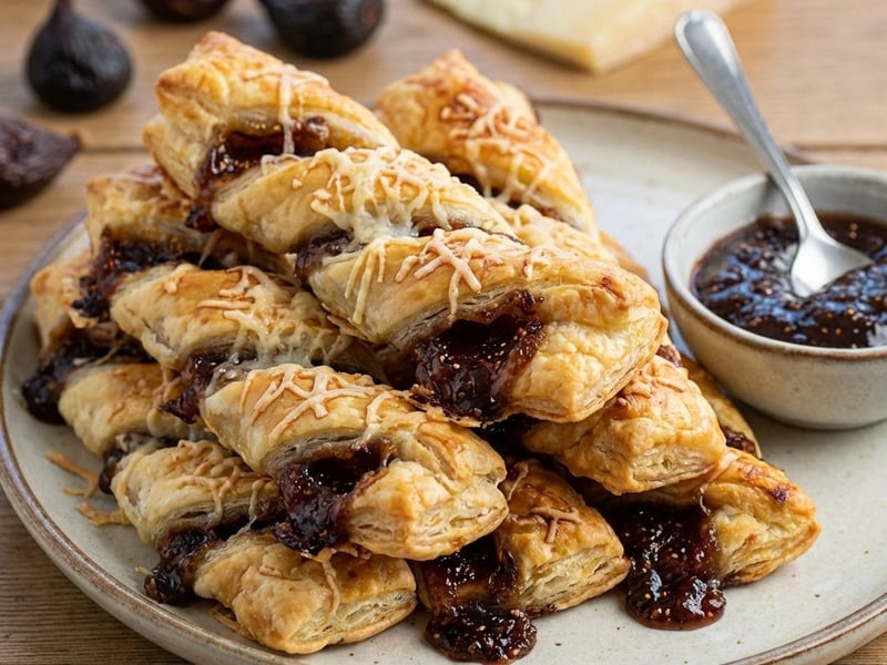 Batoane din foietaj cu smochine și pecorino
