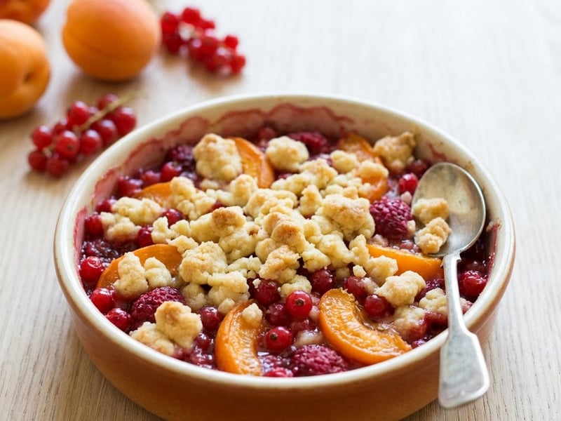 Grilled Fruit Crumble