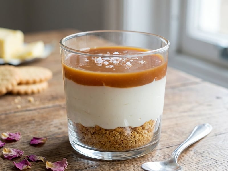 Goat Cheese and Salted Caramel Cheesecake
