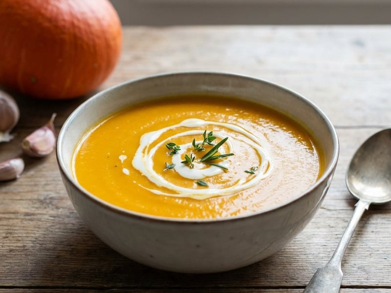 Roasted Pumpkin Cream Soup