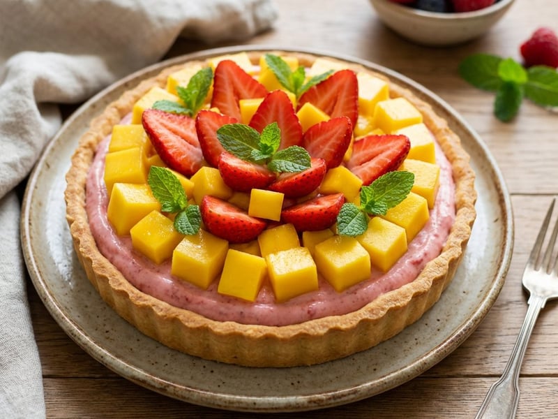 Strawberry and Mango Tart