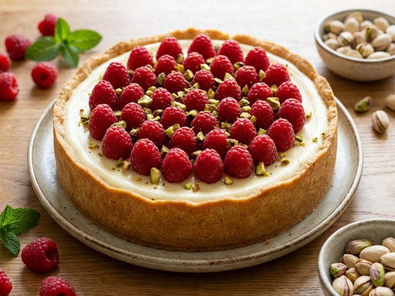 Raspberry and Ricotta Cheesecake