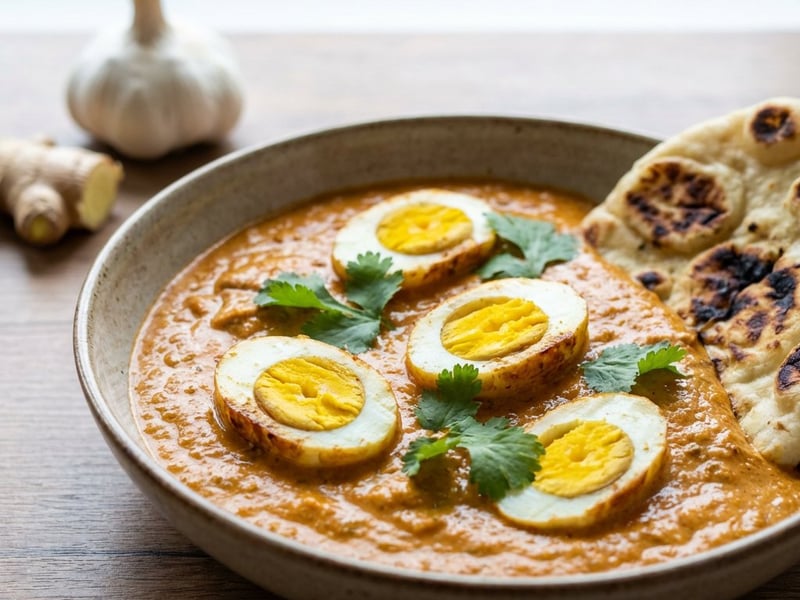 Sos Tikka Masala cu ouă fierte