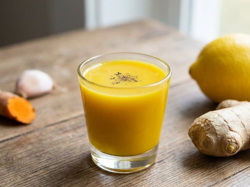 Shot pentru imunitate cu ghimbir și turmeric