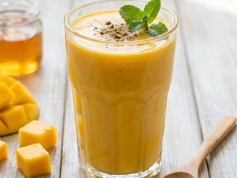 Mango lassi – băutură indiană răcoritoare