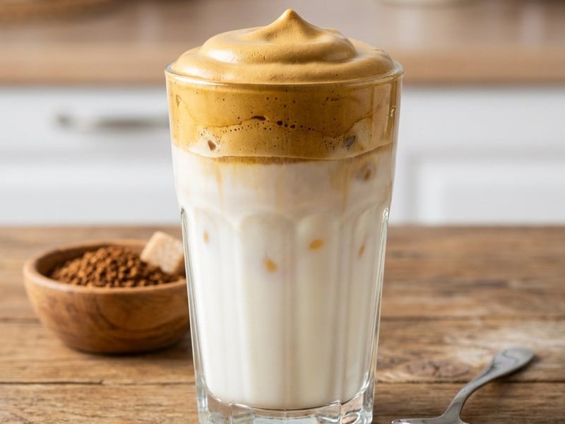 Cafea Dalgona | Băutură cremoasă și răcoritoare