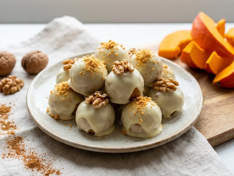 Pumpkin Bites in White Chocolate