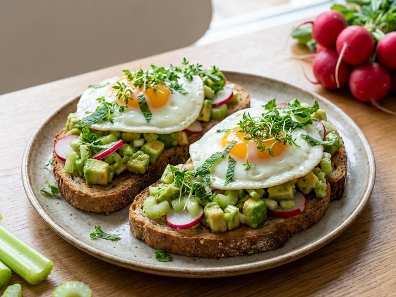 Avocado and Fried Egg Toast