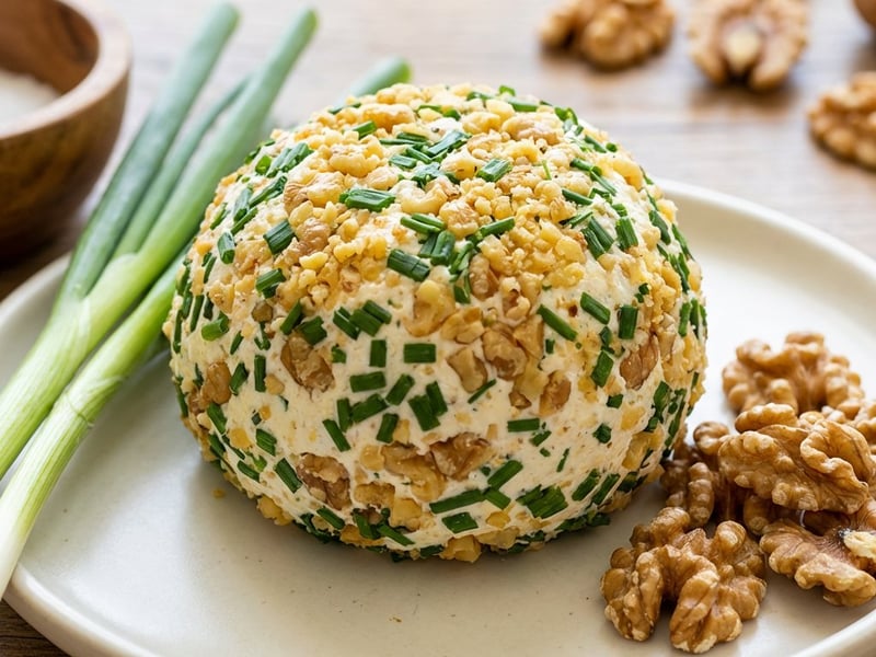 Cheese Ball with Walnuts and Herbs