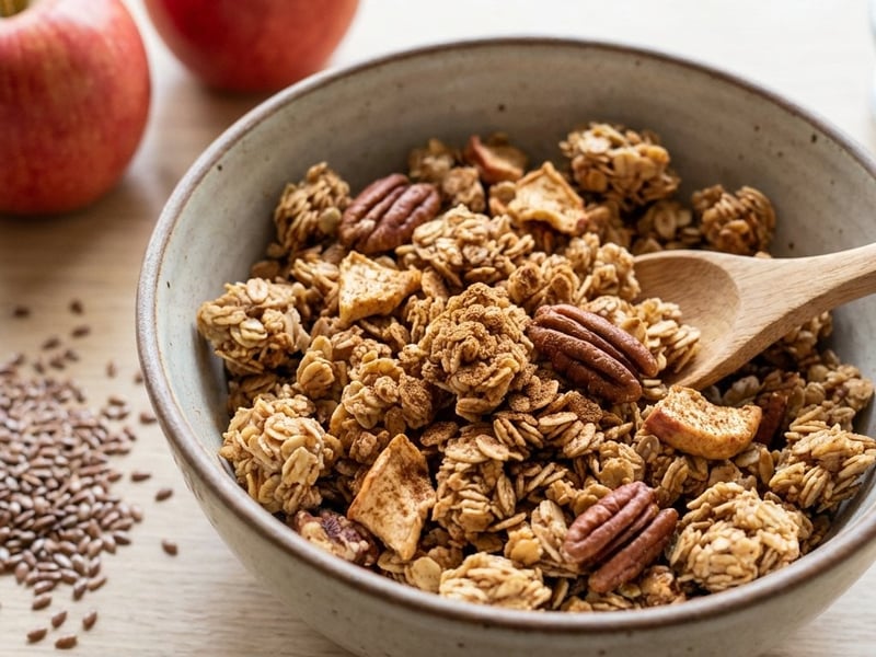 Apple, Pecan Nut, and Cinnamon Granola