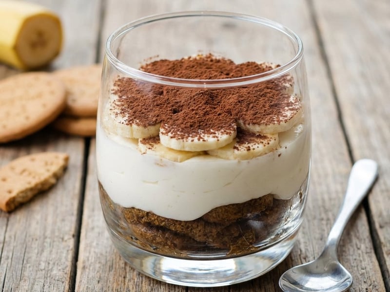 Sugar-free Biscuit and Banana Dessert