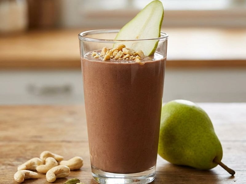 Creamy Chocolate and Pear Smoothie