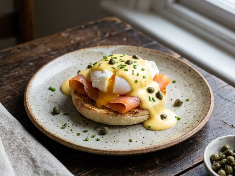 Eggs Benedict with smoked salmon