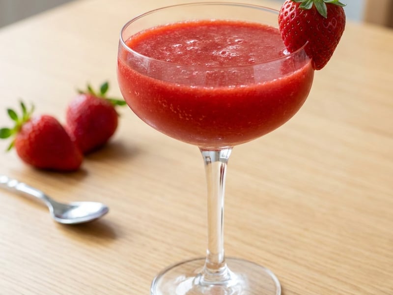 Cocktail Rossini cu Căpșuni și Prosecco