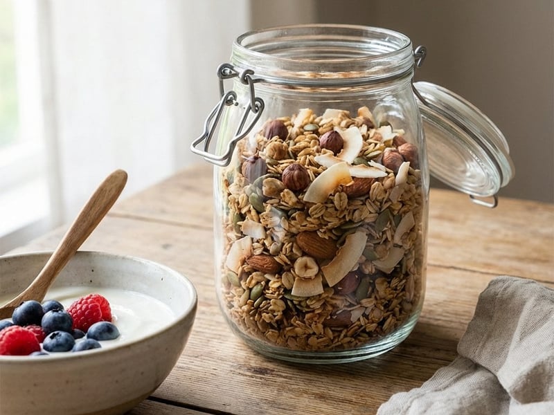 Crunchy Granola with Coconut and Nuts