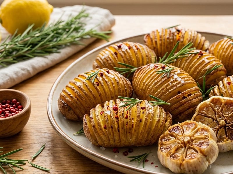 Swedish-style Baked Hasselback Potatoes
