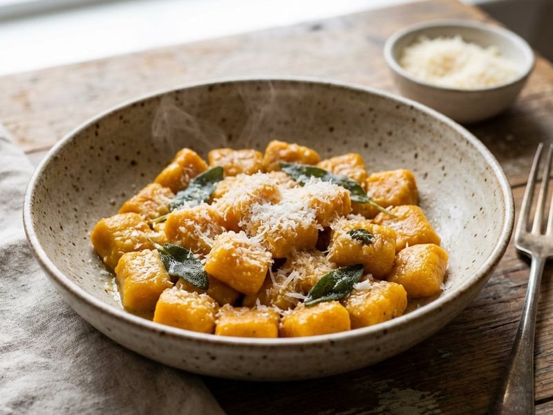 Pumpkin Gnocchi with Sage