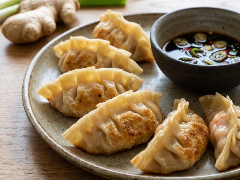 Asian Dumplings with Shrimp