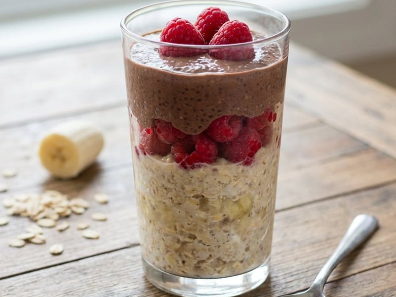 Overnight Chocolate Chia and Oat Pudding