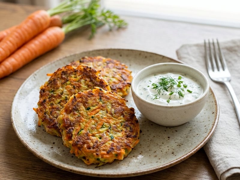 Tuna and Potato Patties with Vegetables