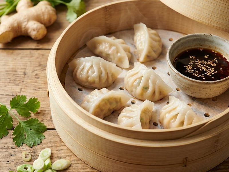 Asian-style Vegetarian Dumplings