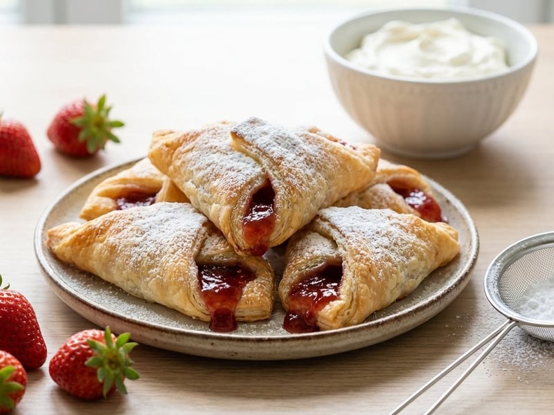 Strawberry and Cottage Cheese Pockets