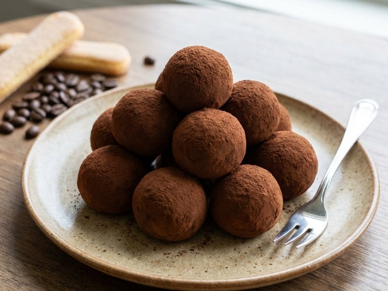 Bomboane Tiramisu | Desert rapid fără coacere