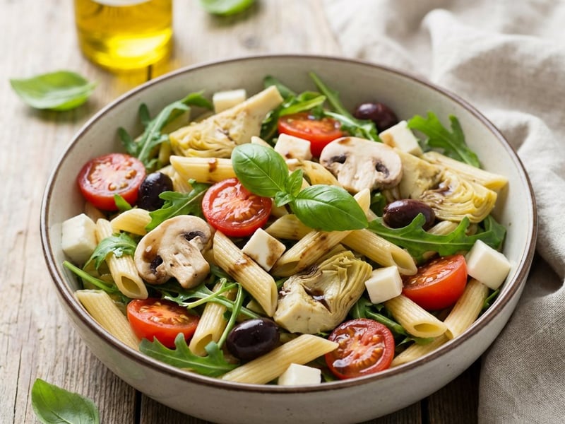 Salată de vară cu legume și mozzarella
