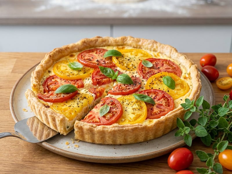Tomato and Ricotta Filling Tart