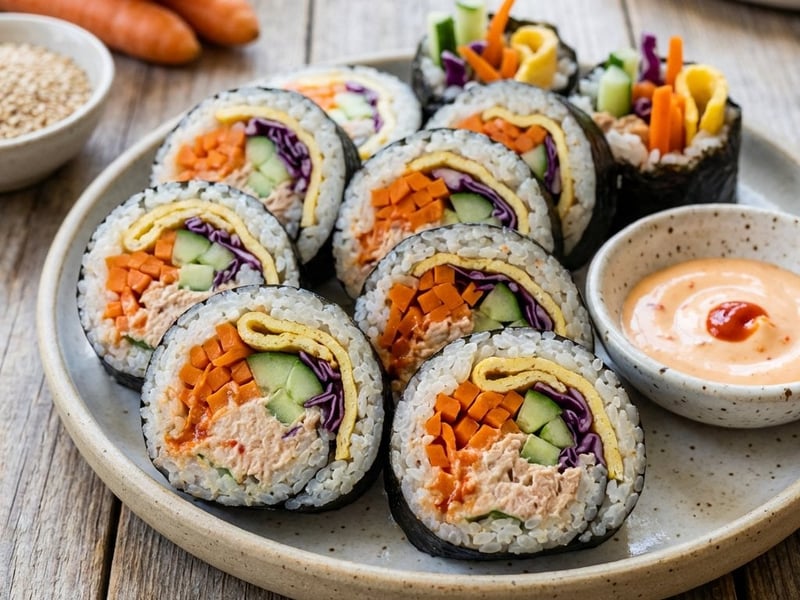 Tuna and Vegetable Kimbap