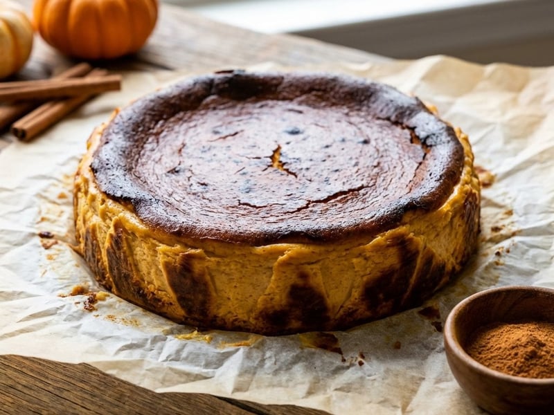 Basque Pumpkin Cheesecake