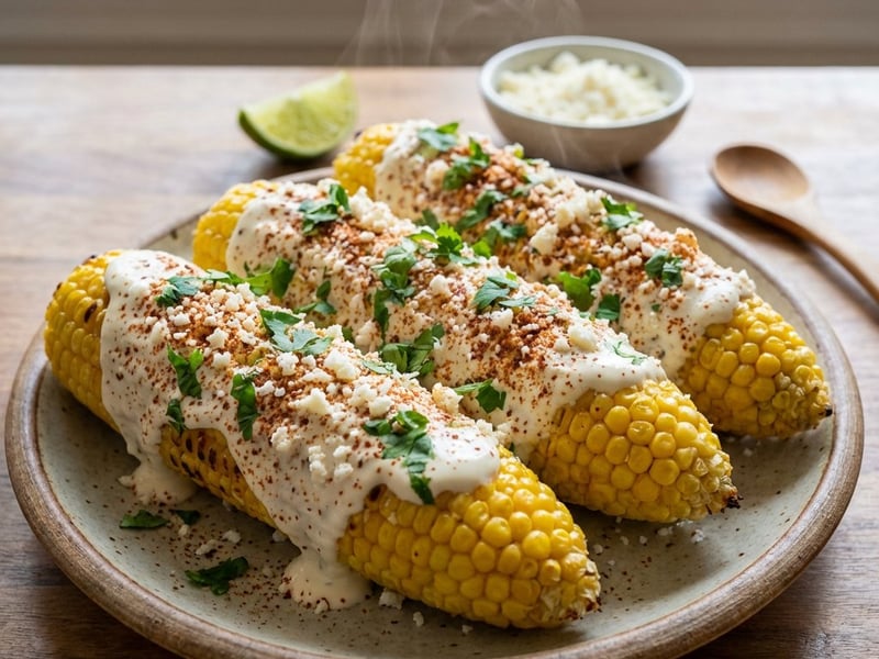 Elotes - Porumb copt în stil mexican