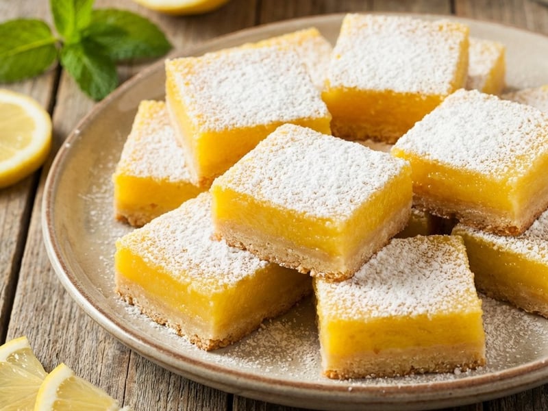 Prăjitură cu lămâie (Lemon Bars)