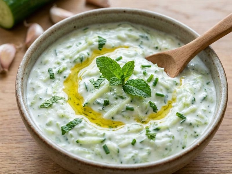 Refreshing Tzatziki with Mint