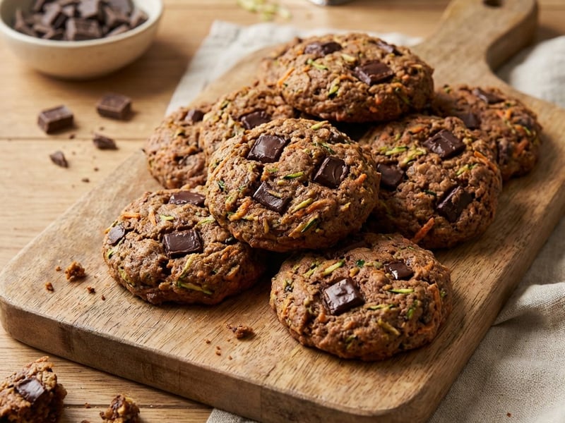 Biscuiți cu legume și ciocolată