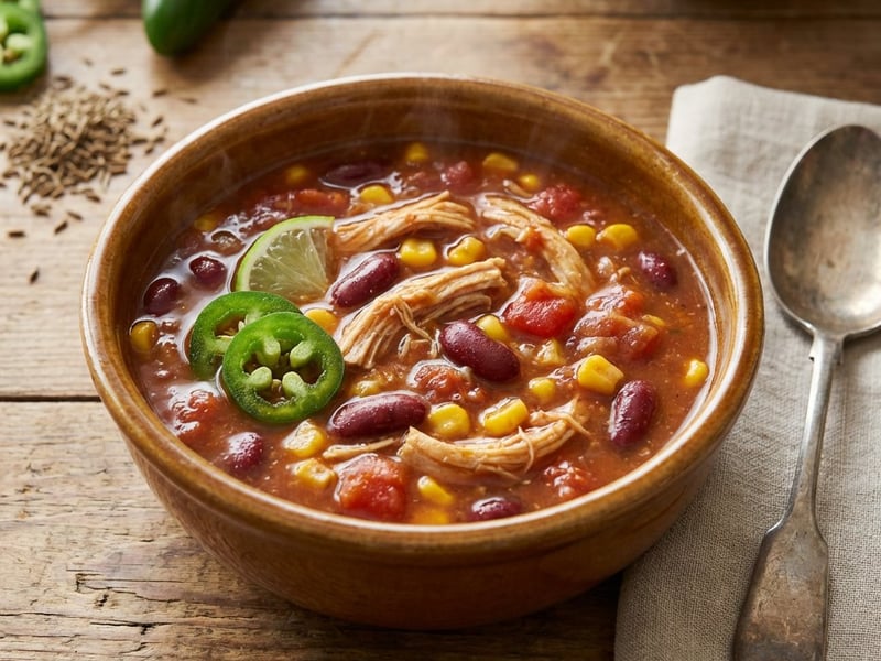Supă mexicană cu pui și fasole