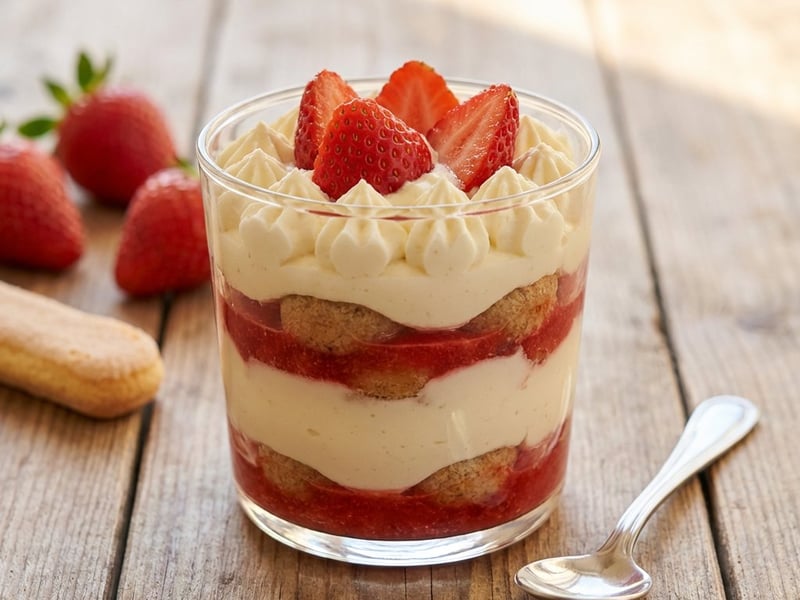 Tiramisu cu căpșuni