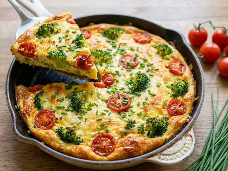 Vegetable and Broccoli Frittata