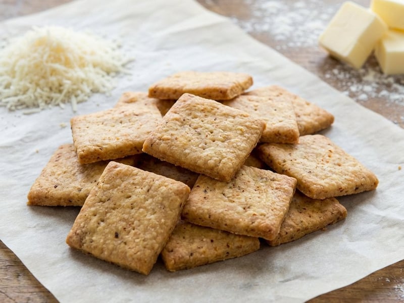Parmesan Crackers – Crispy and Quick Snack