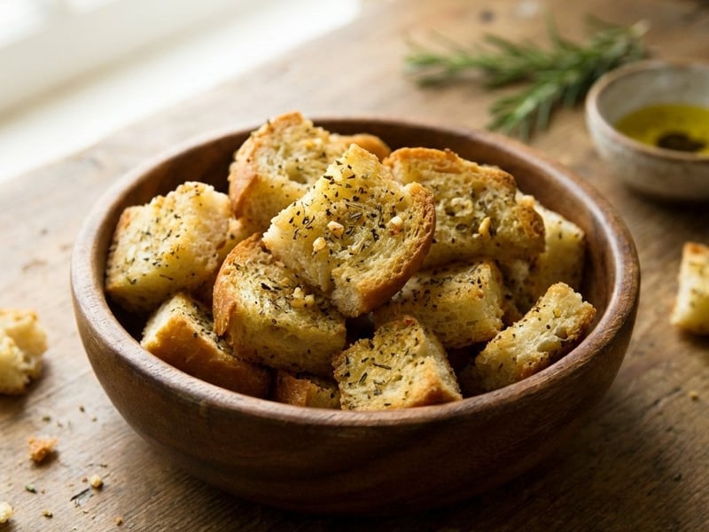 Aromatic Homemade Bread Croutons
