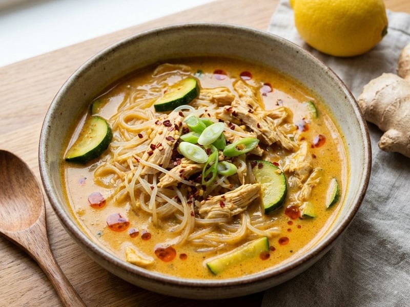 Thai Chicken Curry with Rice Noodles