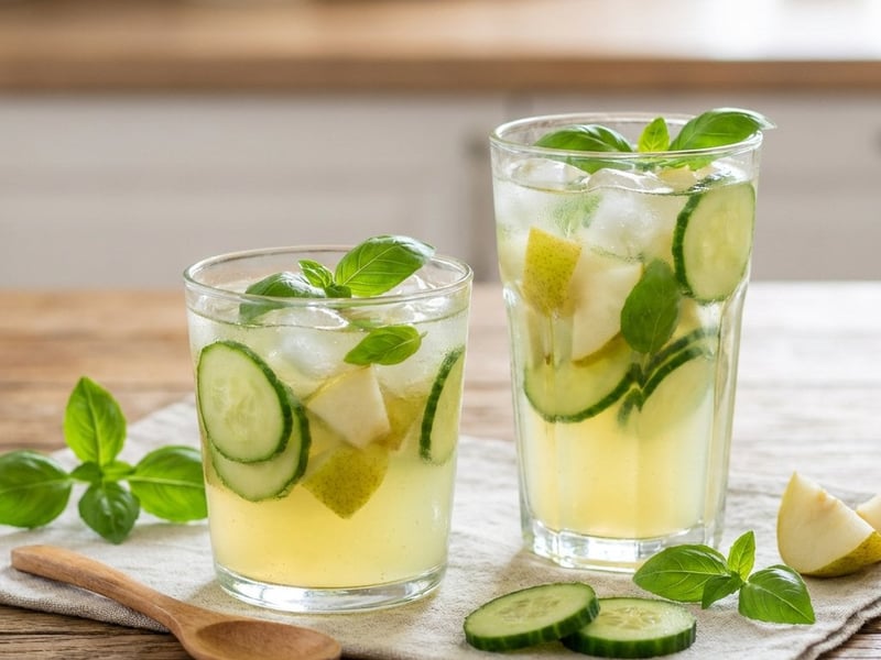 Limonadă cu ghimbir și castravete