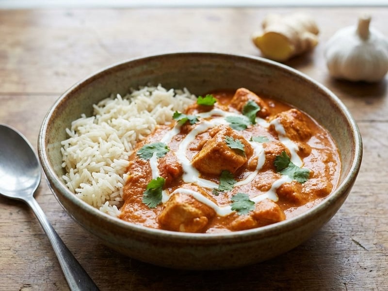 Chicken Tikka Masala with basmati rice