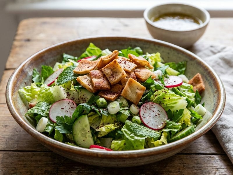 Lebanese Vegetable Salad (Fattoush)