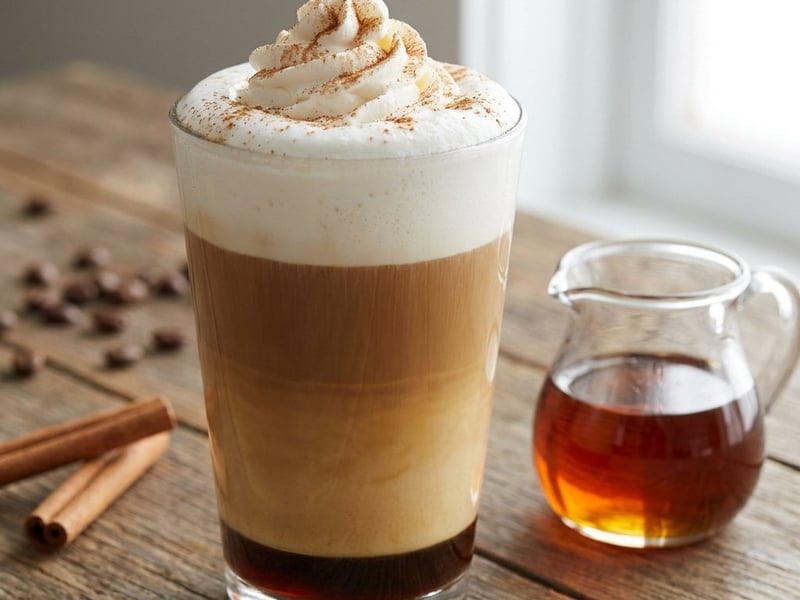 Latte cu sirop de arțar