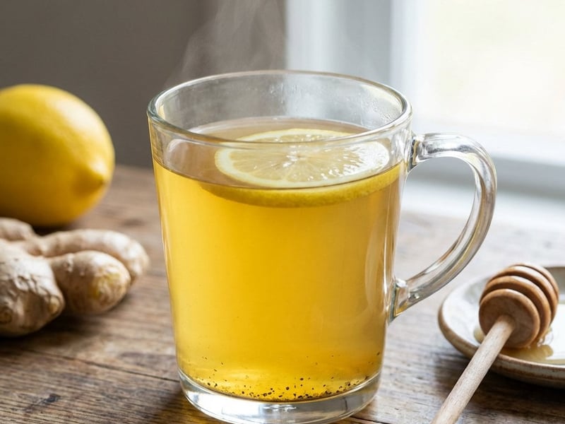 Ceai de ghimbir cu turmeric și lămâie
